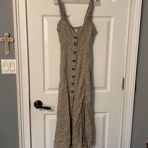 Midi Cheetah Print Dress with Slit